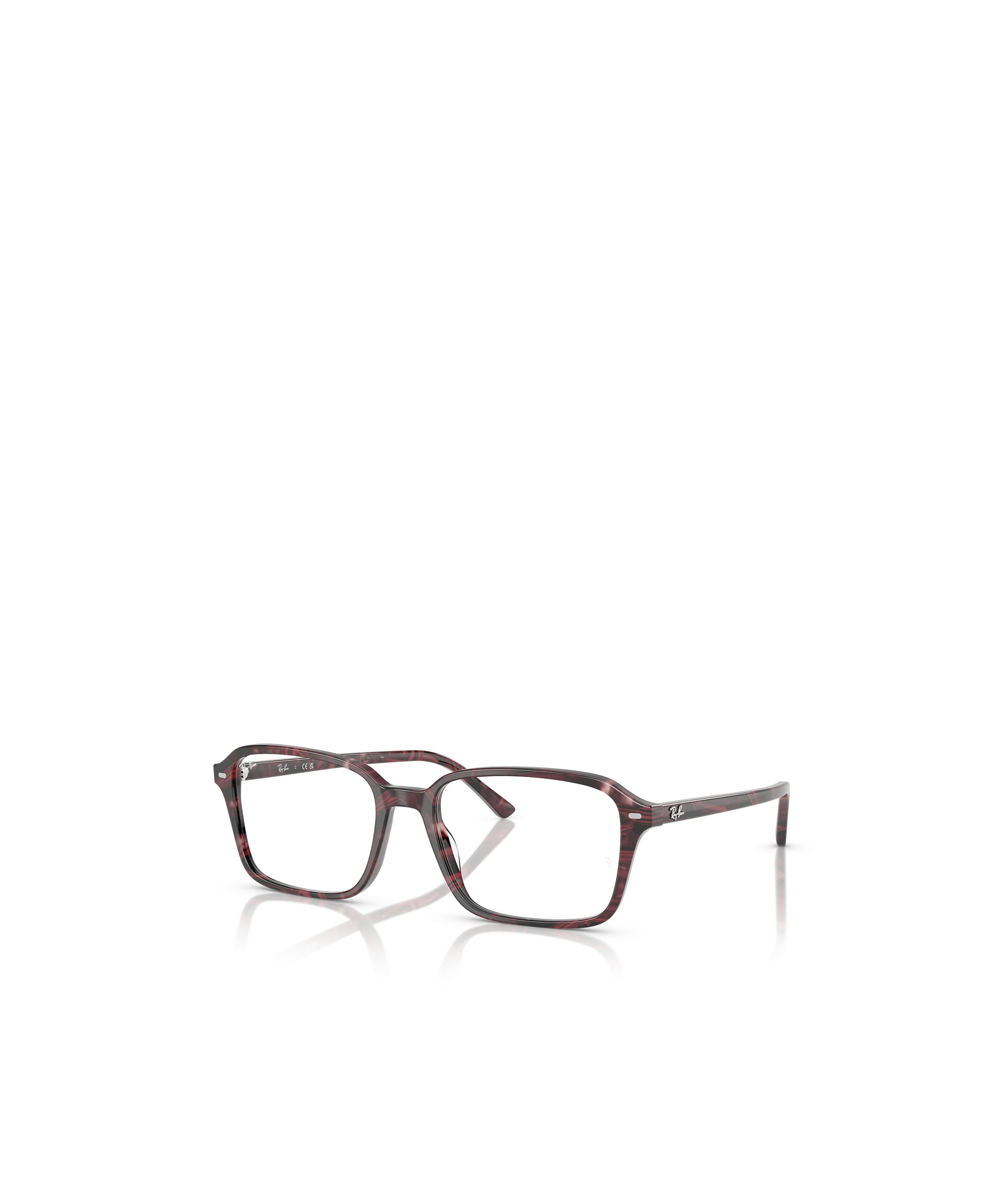 Ray Ban Geometric Flat Mirror In Black