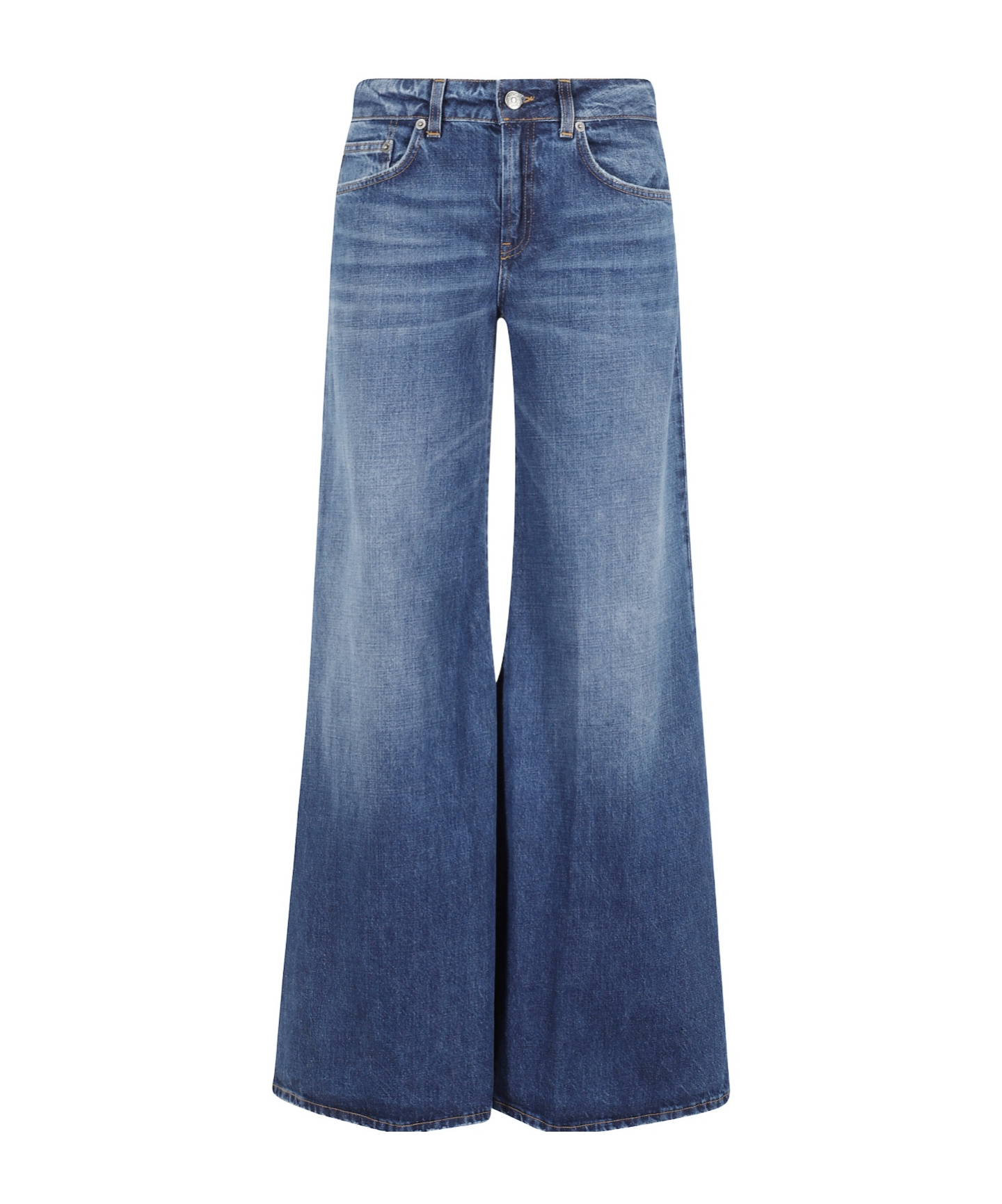 Dondup Wide-leg Jeans In Blue