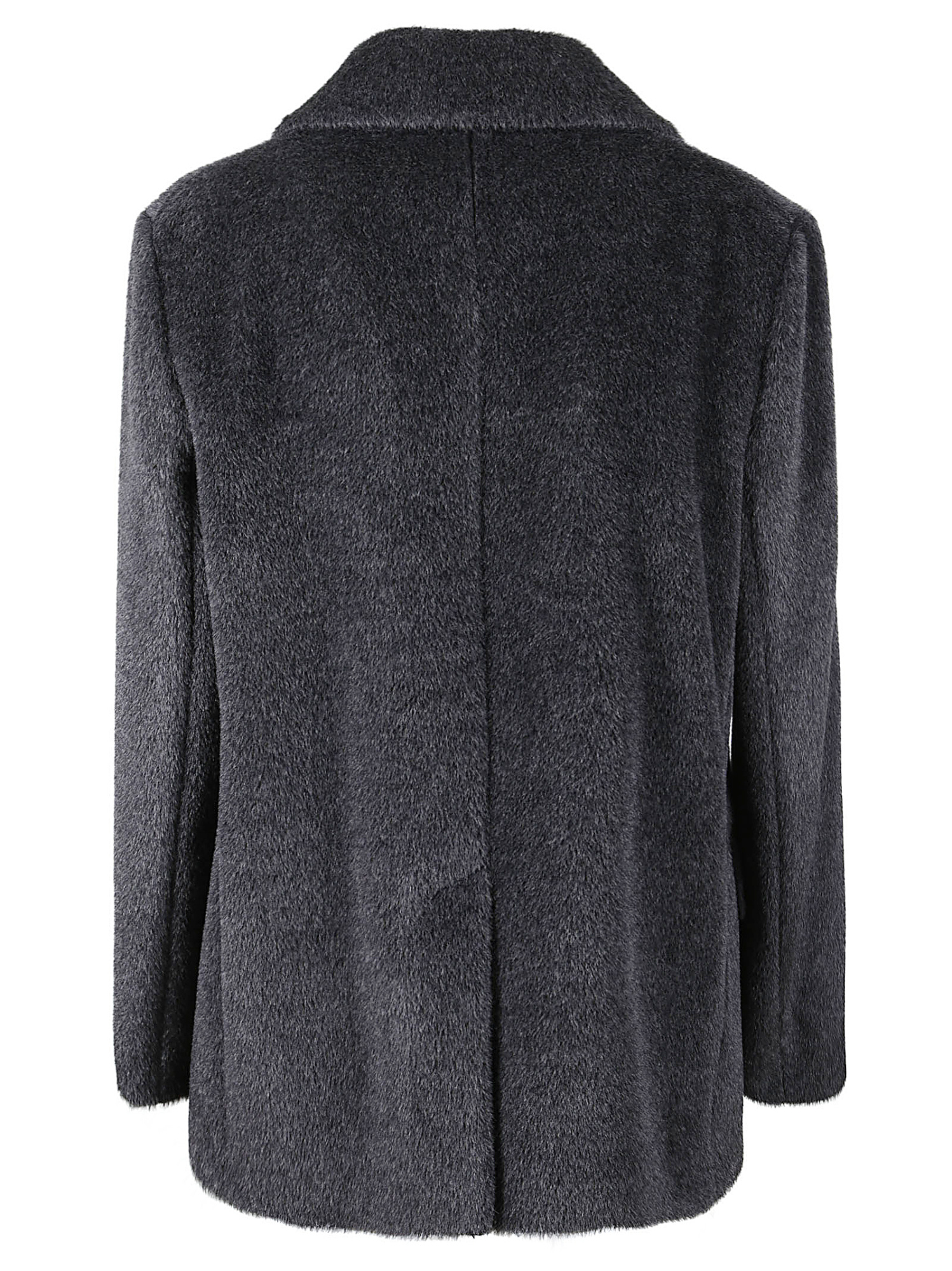 Max Mara Long-sleeved Coat In Blue