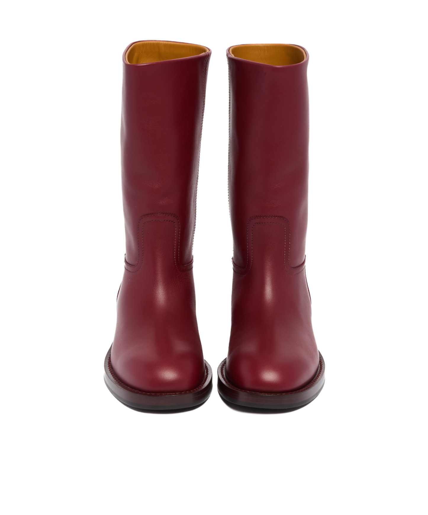 Loro Piana Round-toed Ankle Boots In Red