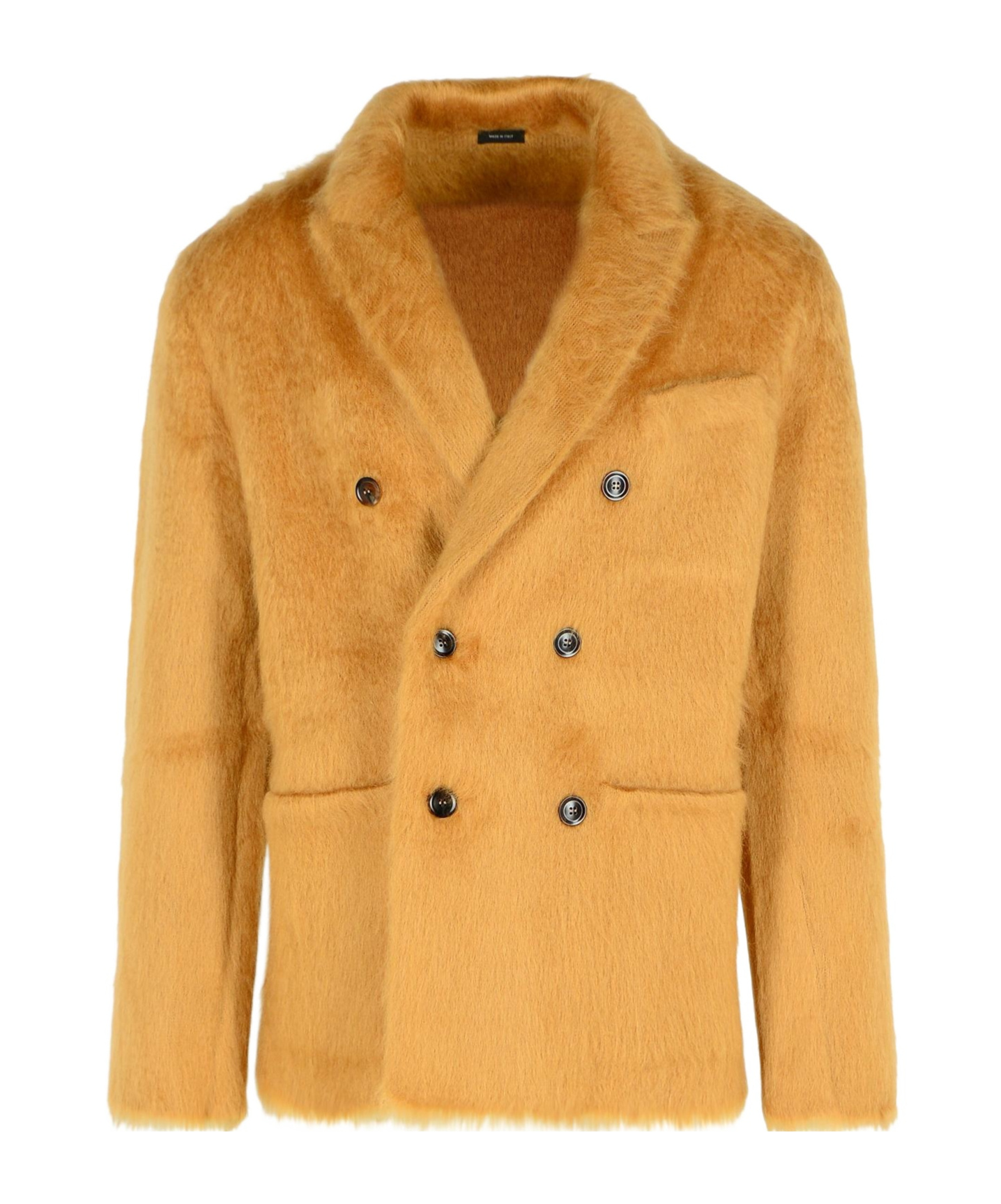 Tom Ford Cashmere Blend Sweater Button Detailing In Brown