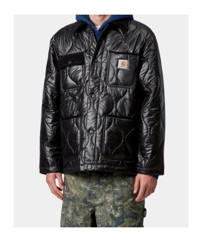 Carhartt Black Oscar Chore Liner Jacket In Black
