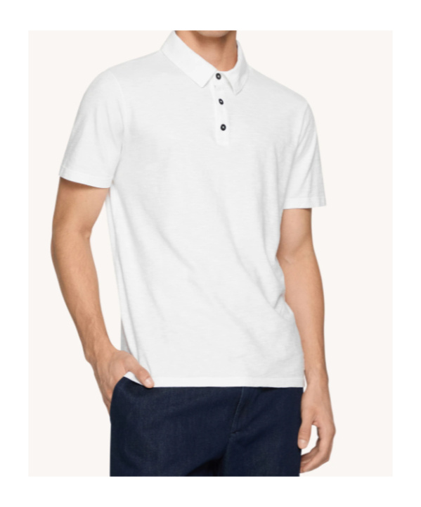Dondup Short-sleeved Polo Shirt In White