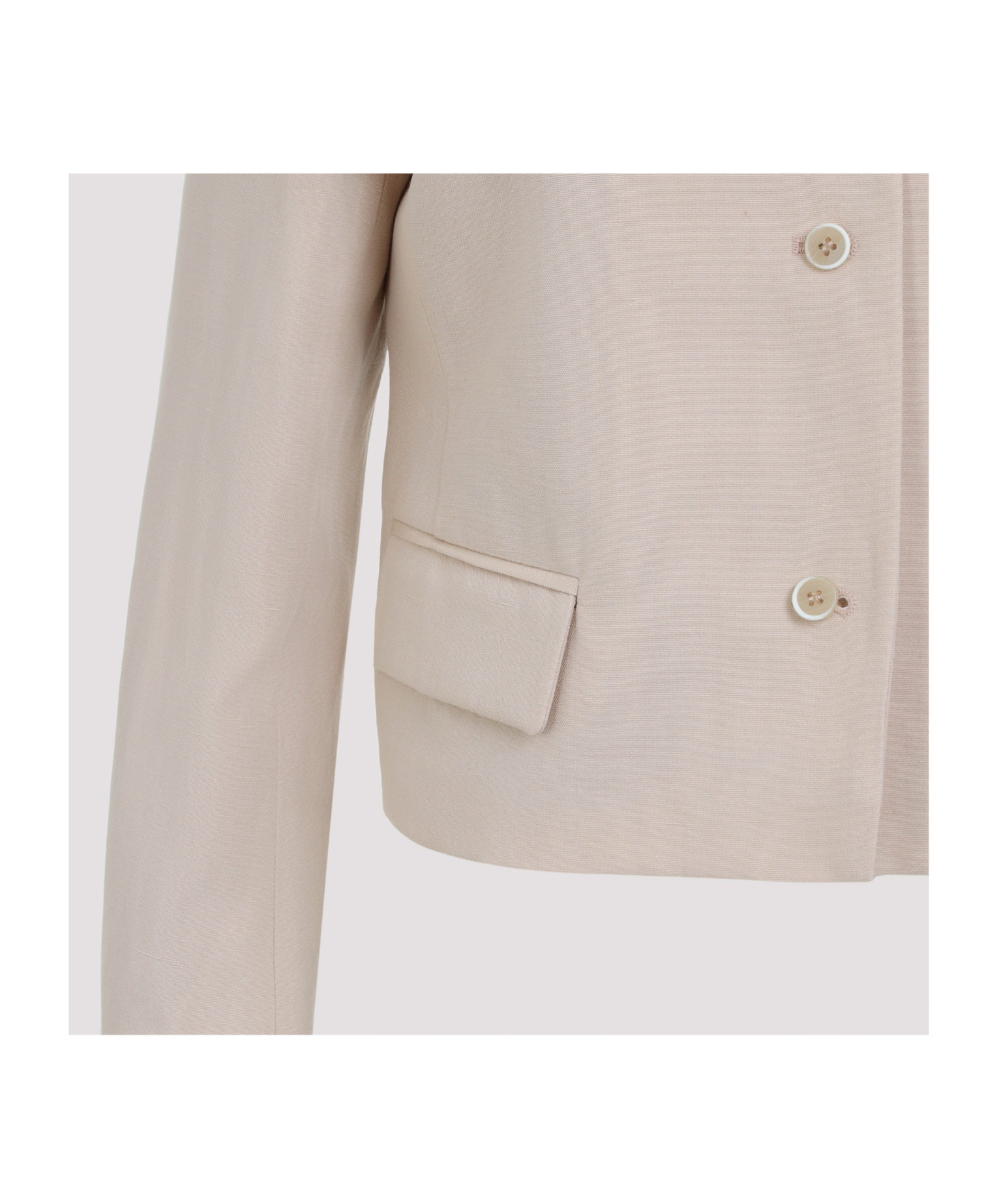 Fabiana Filippi Elegant Virgin Wool Jacket For Women In Nude