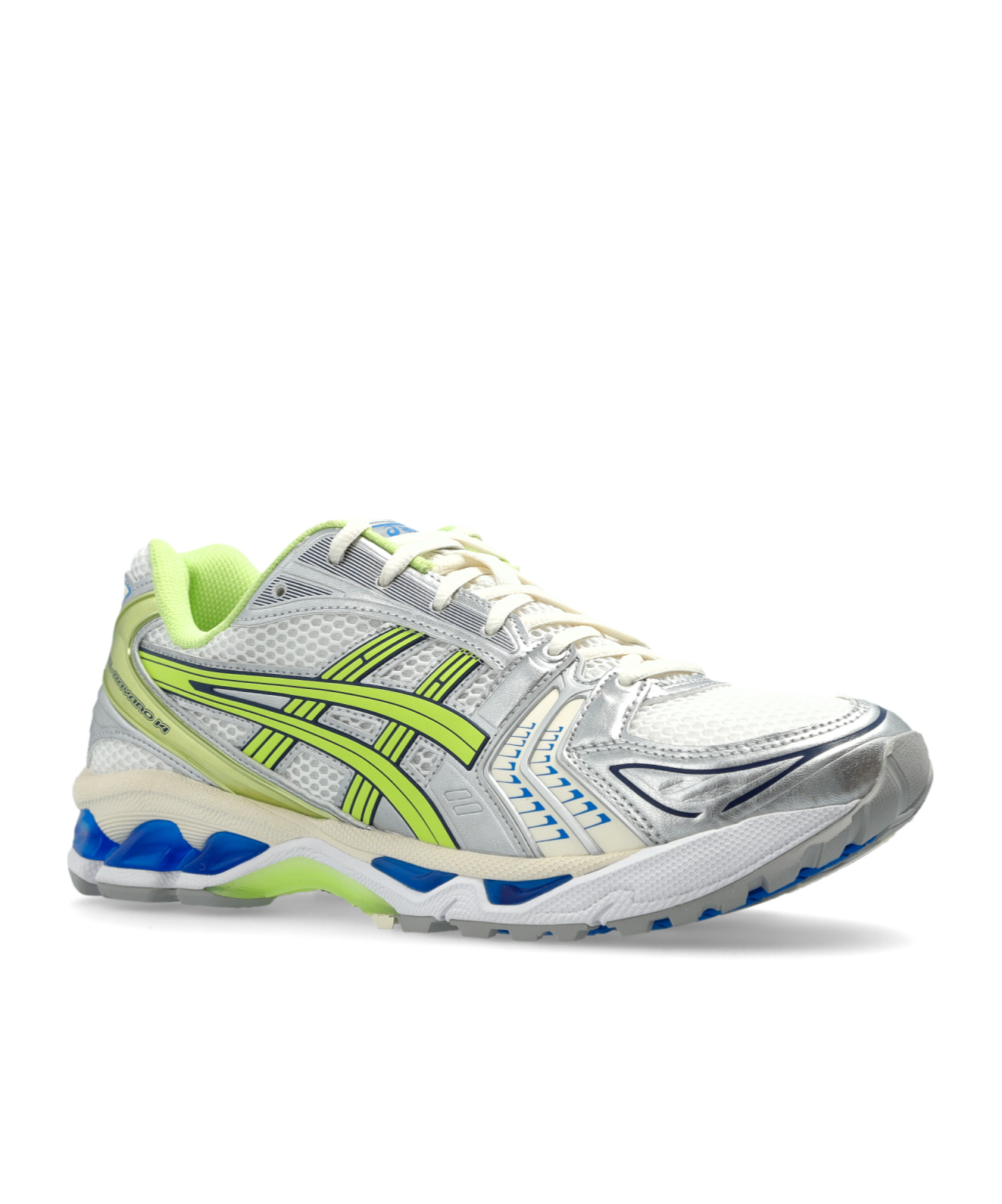 Asics Gel-kayano 14 White/lime Green Sneakers In Multi