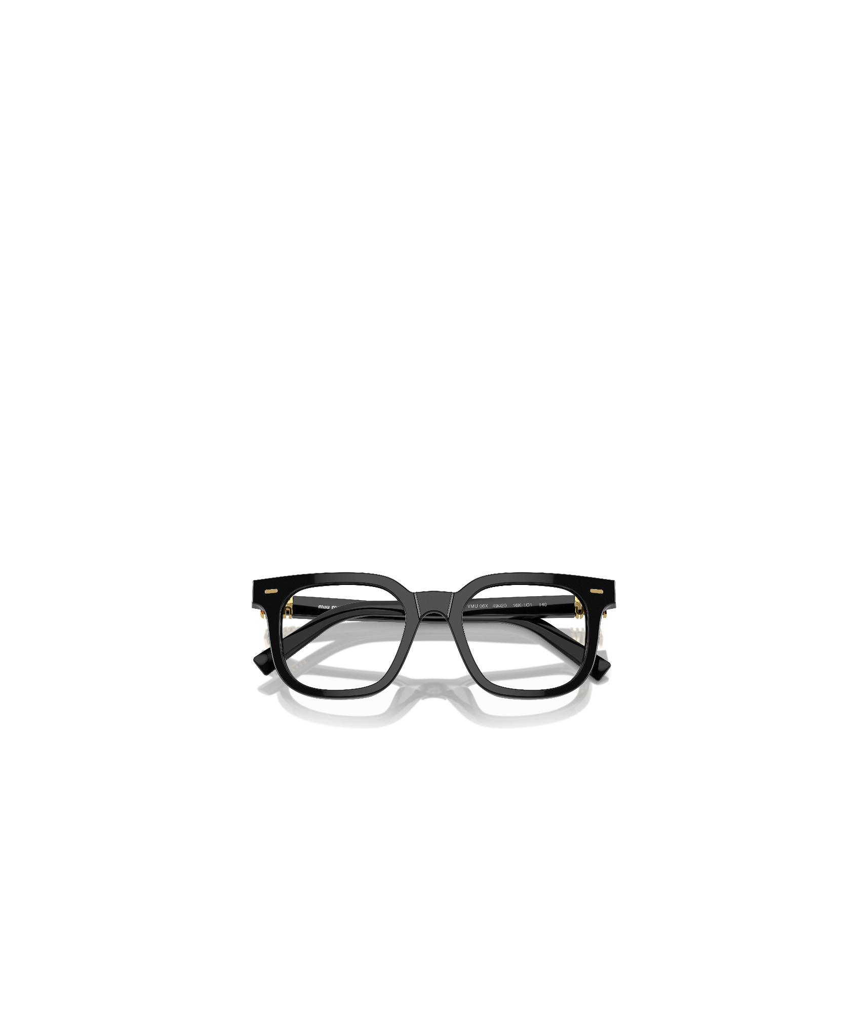 Miu Miu Logo Flat Mirror In Black