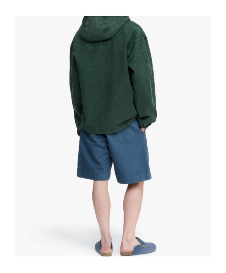 Jw Anderson Garment Dye Anorak In Green