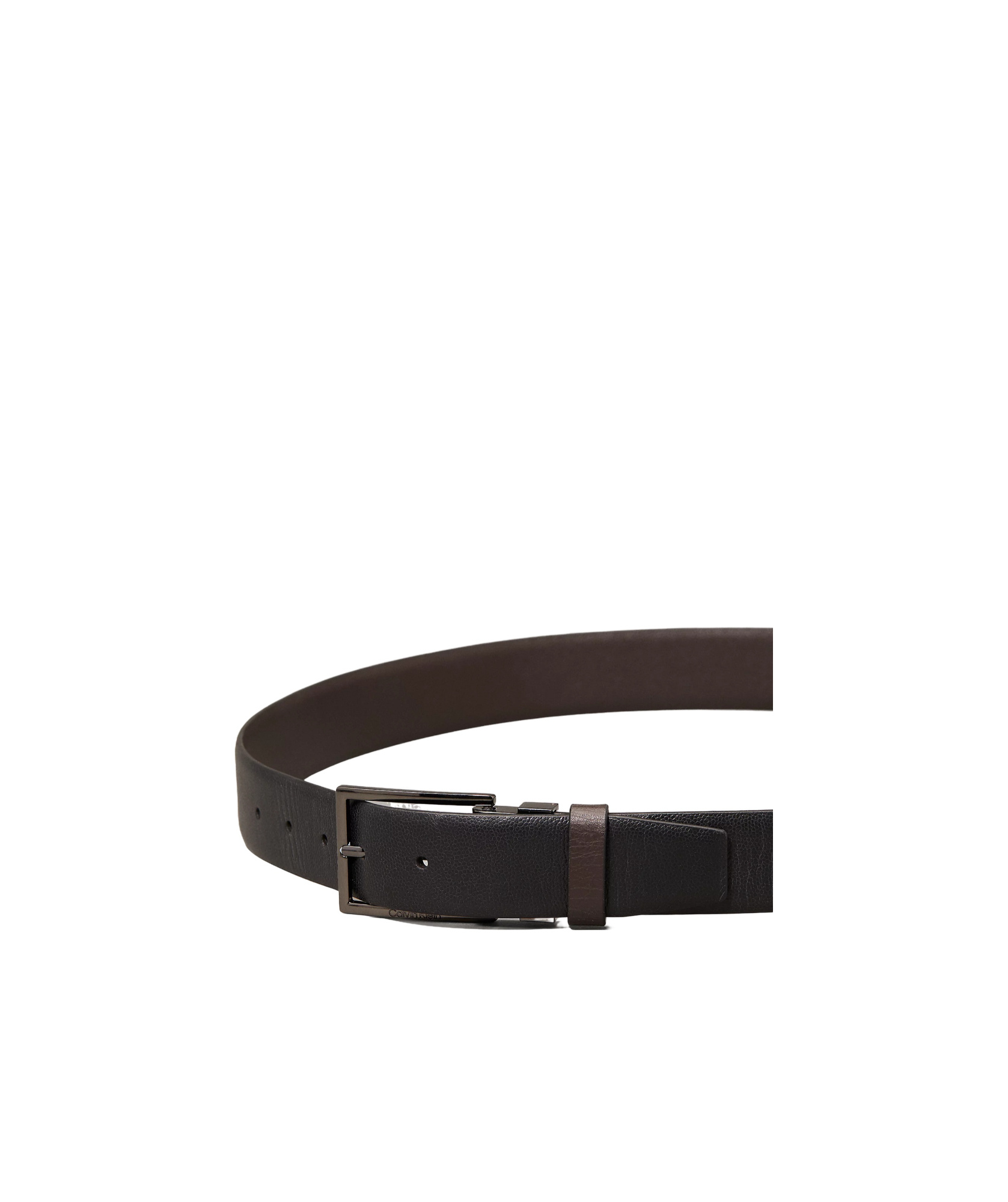 Calvin Klein Double-sided Belt In Black