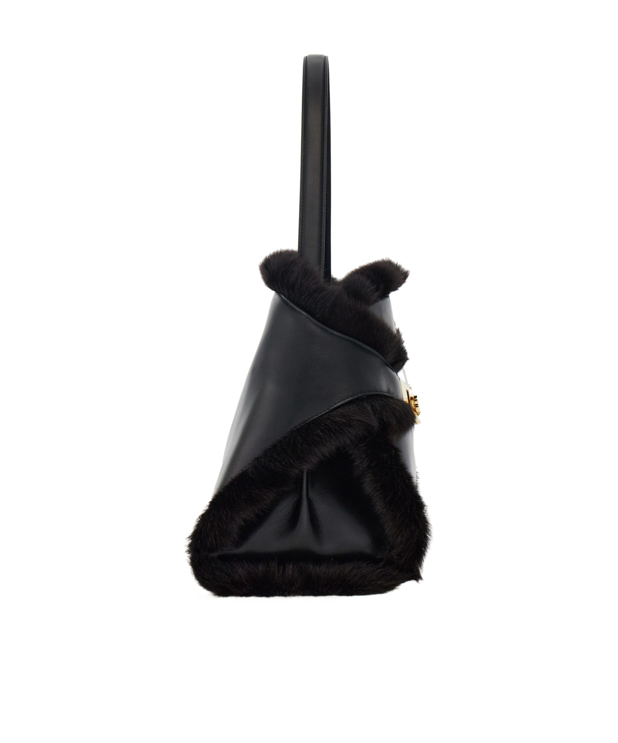 Ferragamo Hug Soft Shoulder Bag In Black