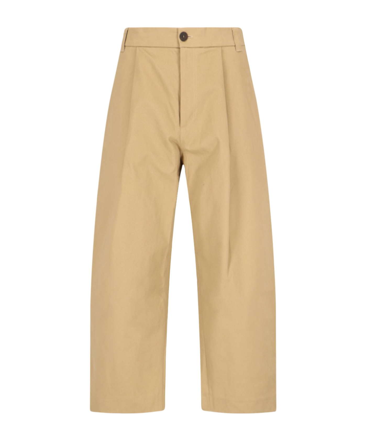 Studio Nicholson Pleat-detail Trousers In Nude