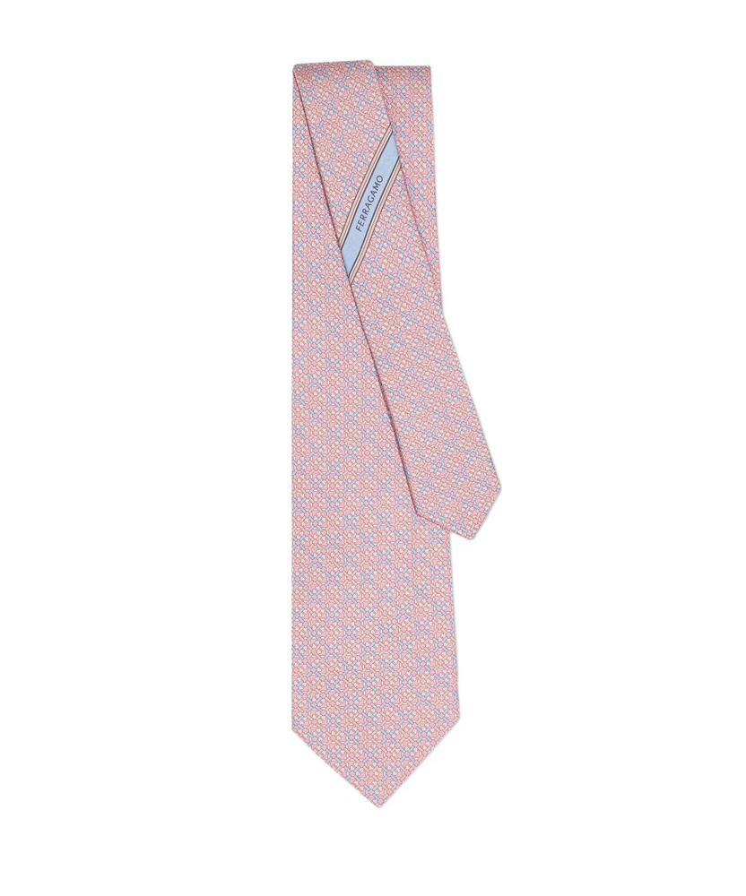 Ferragamo Geometric-pattern Silk Tie