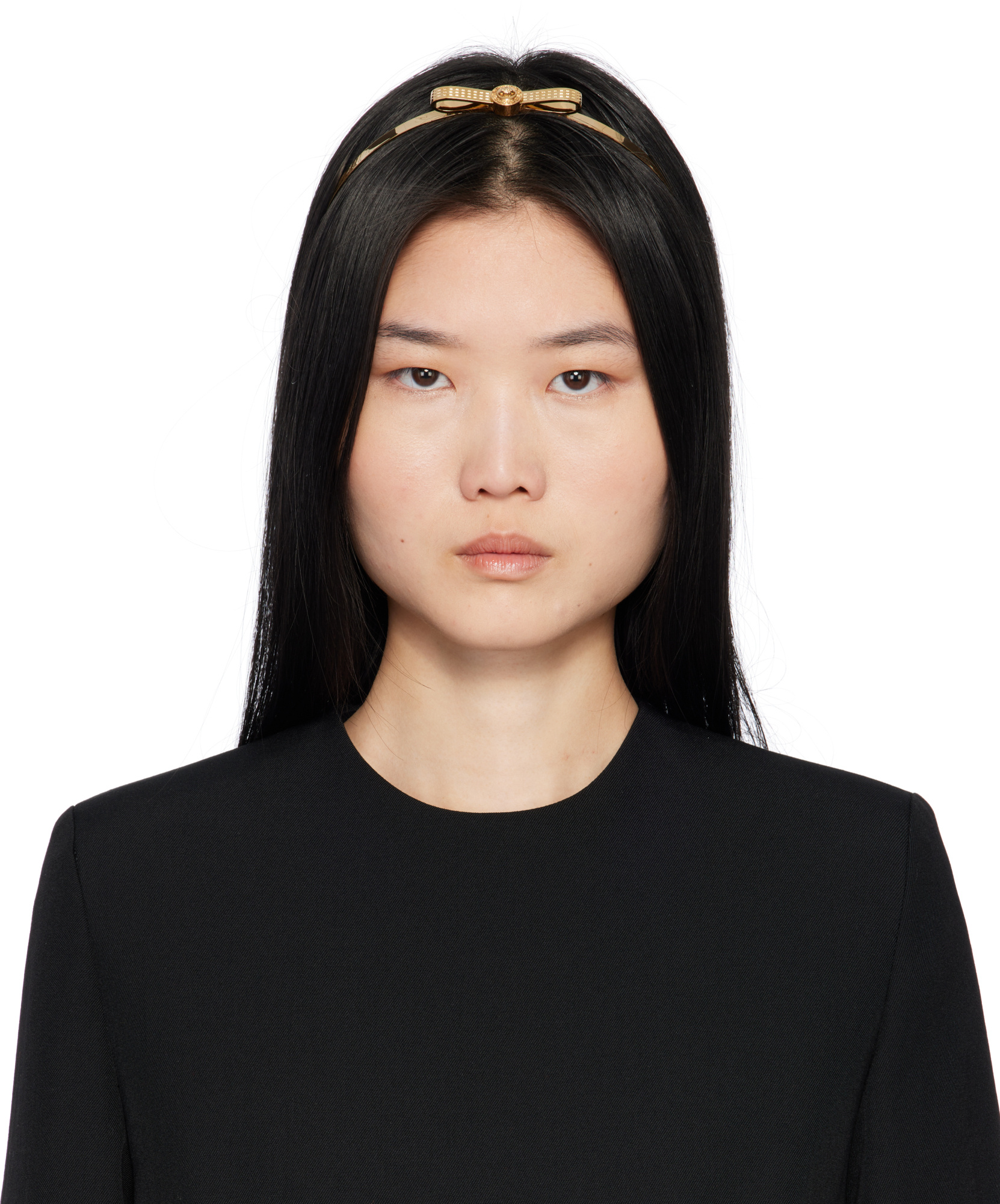 Versace Bow Hair Accessories In Black