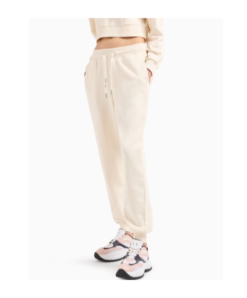 Armani Exchange A-line French Terry Jogger Trousers In White