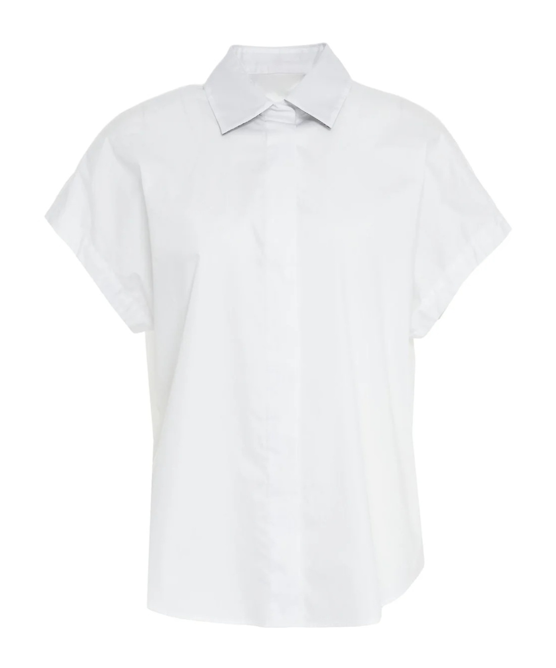 Herno Button-down Short-sleeved Shirt In White