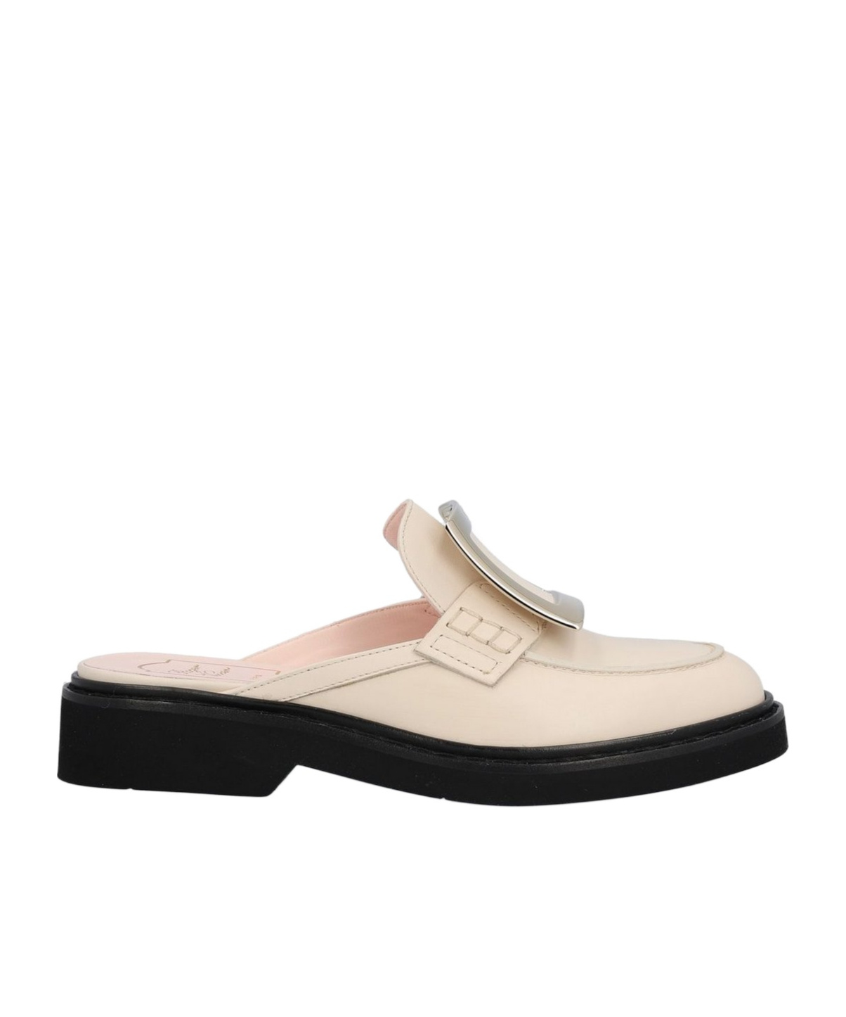 Roger Vivier Women Viv Rangers Leather Loafers In Nude