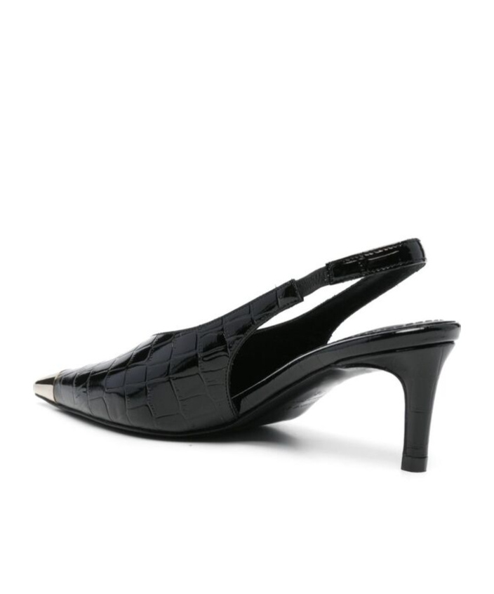Shop Anine Bing Pointed High-heeled Sandals In Black