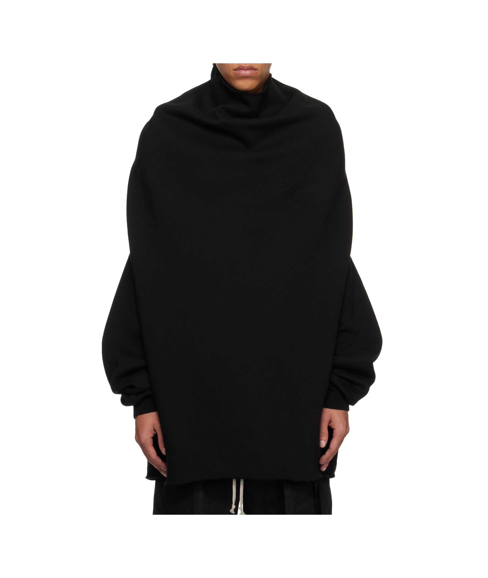 Rick Owens Drkshdw Long Sleeve Sweatshirt In Black