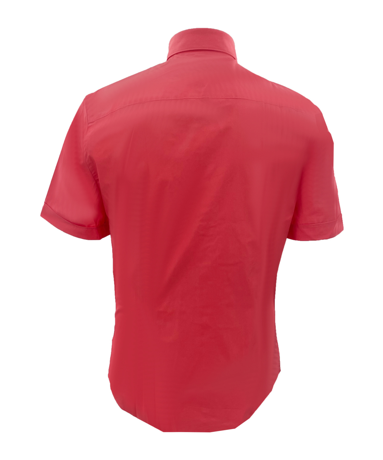 Versace Lapel Short-sleeved Shirt In Red