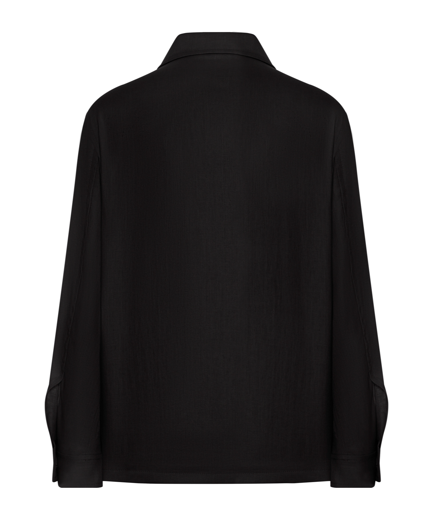 Shop Tagliatore Long Sleeve Casual Jacket In Black