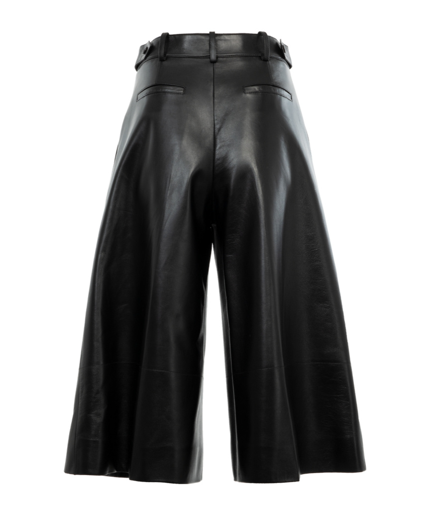 Saint Laurent Wide-leg Casual Pants In Black