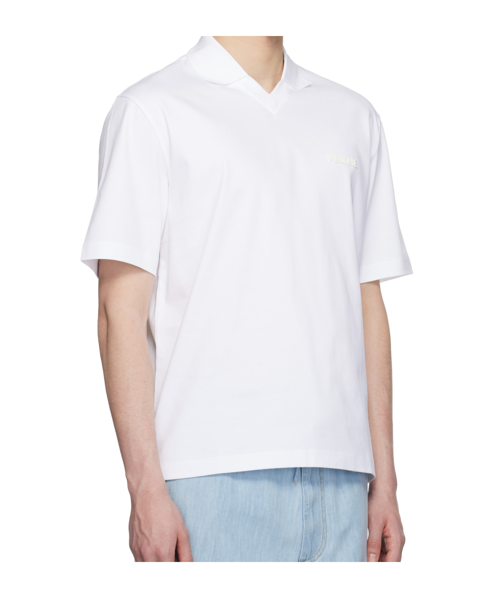 Mackage Short-sleeved Polo Shirt In White