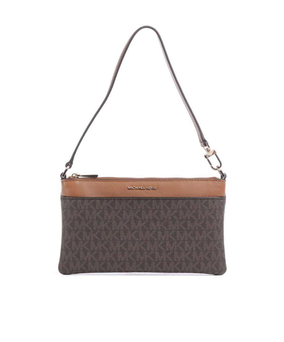Michael Michael Kors Wristlet Shoulder Bag In Brown