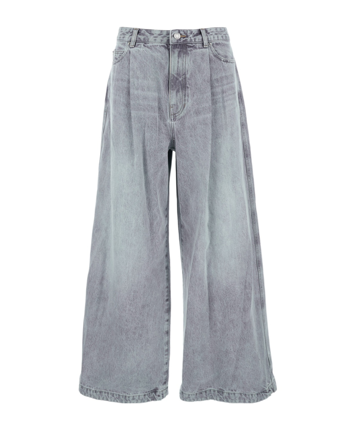 Juunj Pleated Five-pocket Jeans In Blue