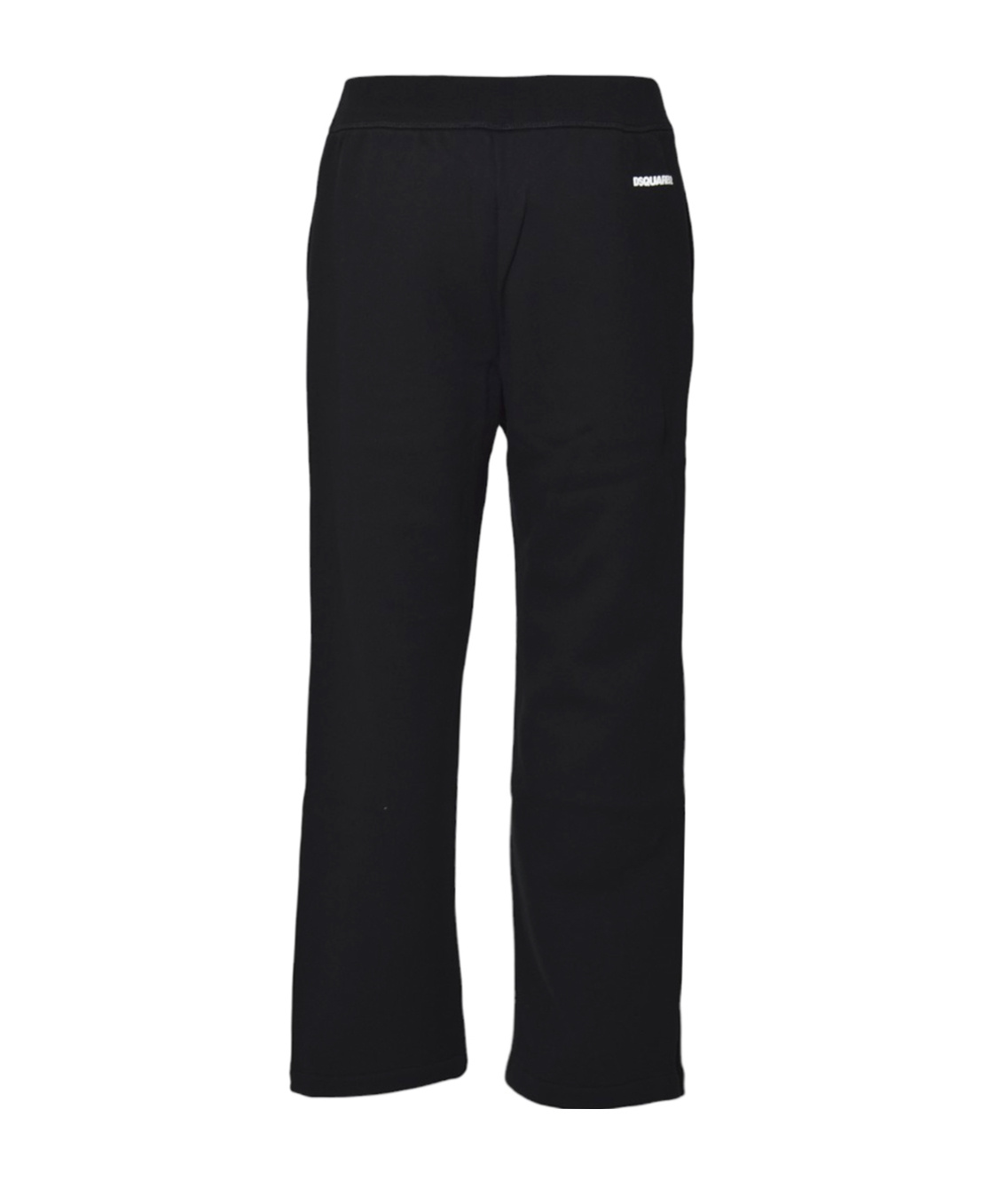 Dsquared2 Straight-leg Black Trousers With Minimalist Design In Black
