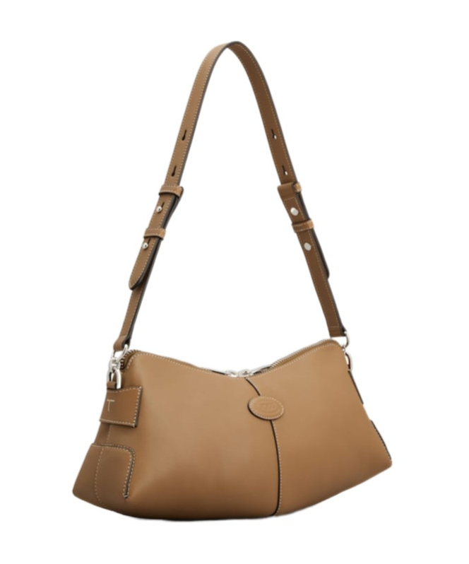 Shop Tod's Di Shoulder Bag In Brown