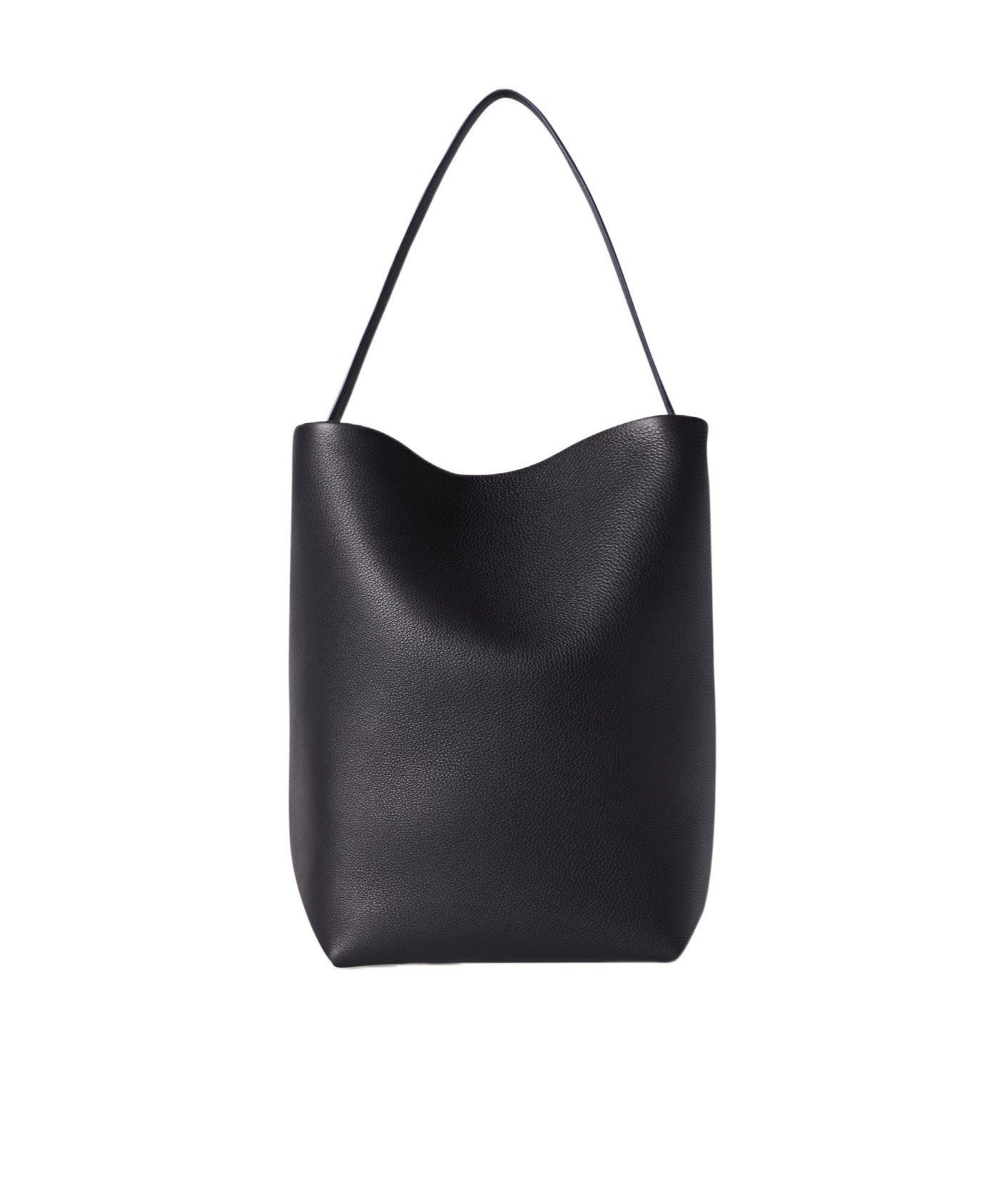 The Row Single-handle Backpack In Midnight Black