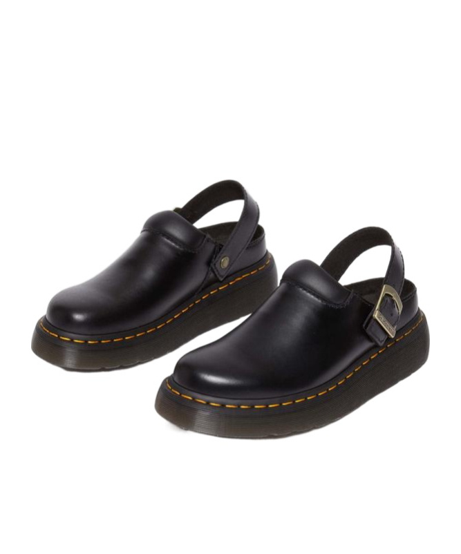 Dr. Martens' Jorge Ii Leather Mules In Black