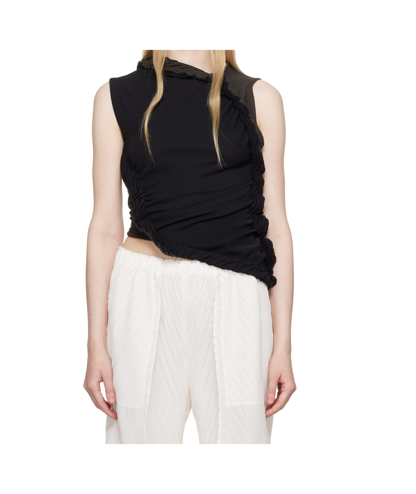Issey Miyake Beanstalk Ruffled Vest