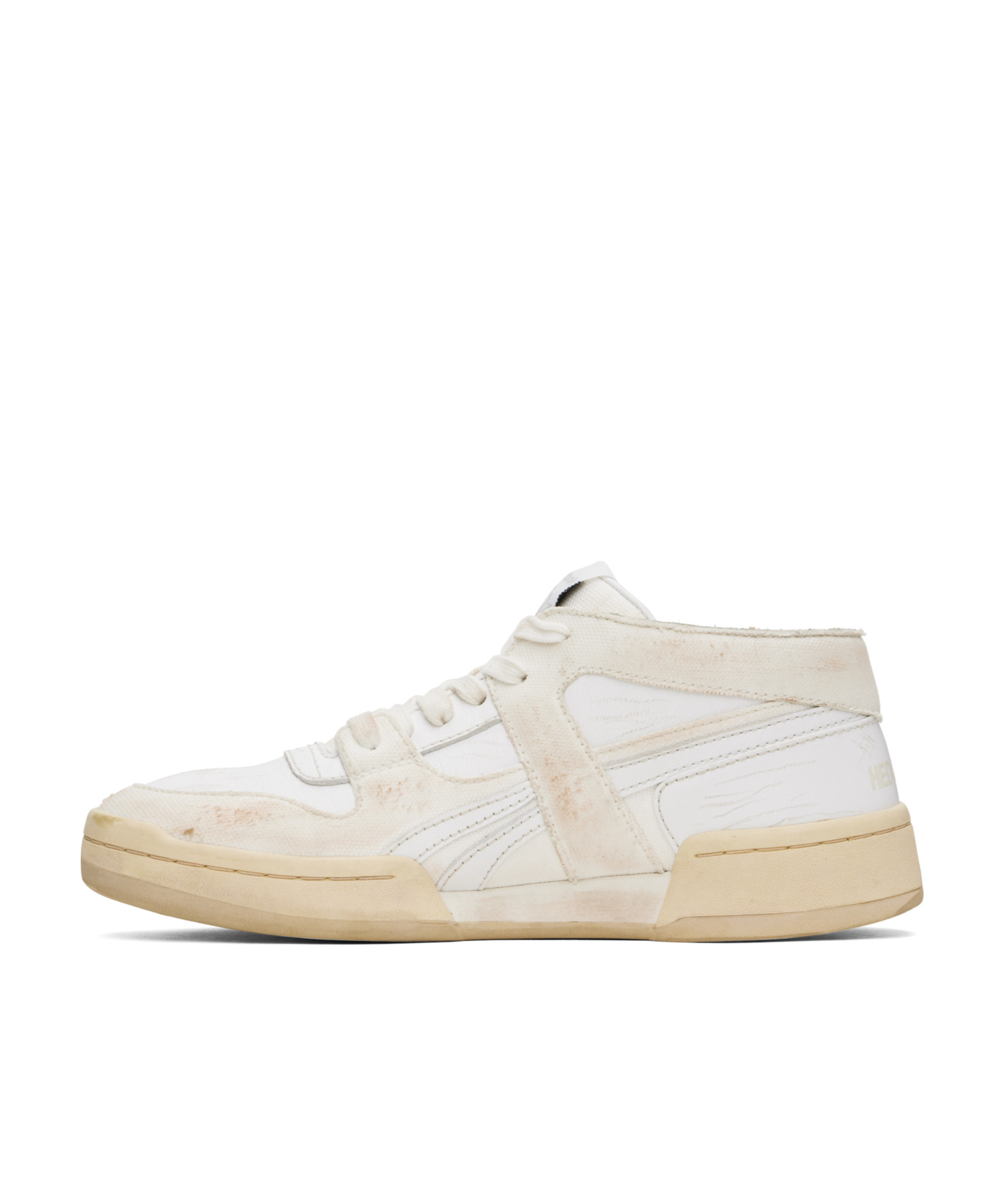 Hed Mayner Round Head Low-cut Sneakers In White