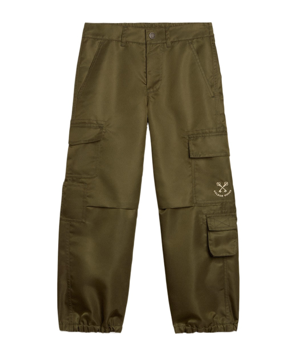 Golden Goose Water Repellent Cargo Pants In Green