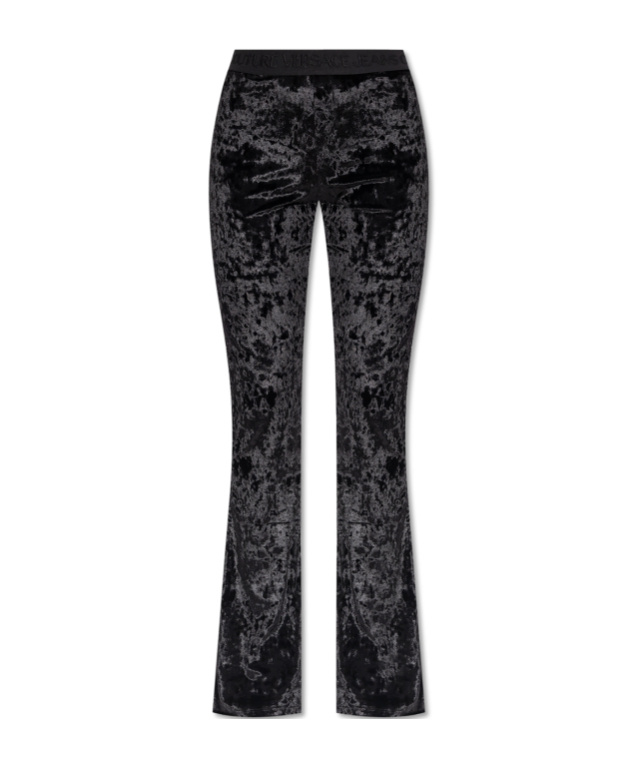 Versace Jeans Elastic Waist Casual Pants In Gray