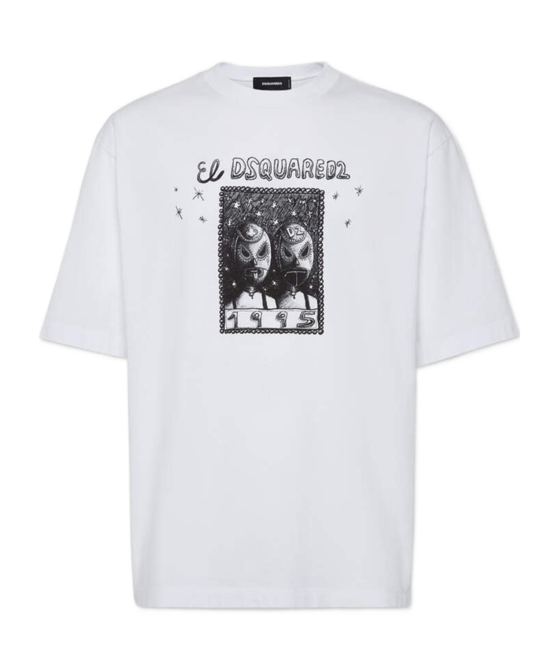 Shop Dsquared2 Graphic-print T-shirt In White