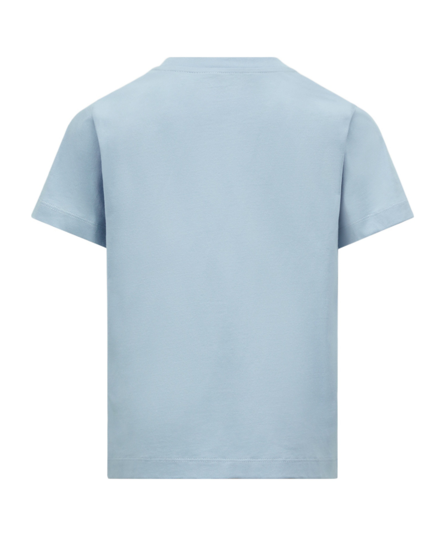 Moncler Logo Cotton T-shirt In Blue