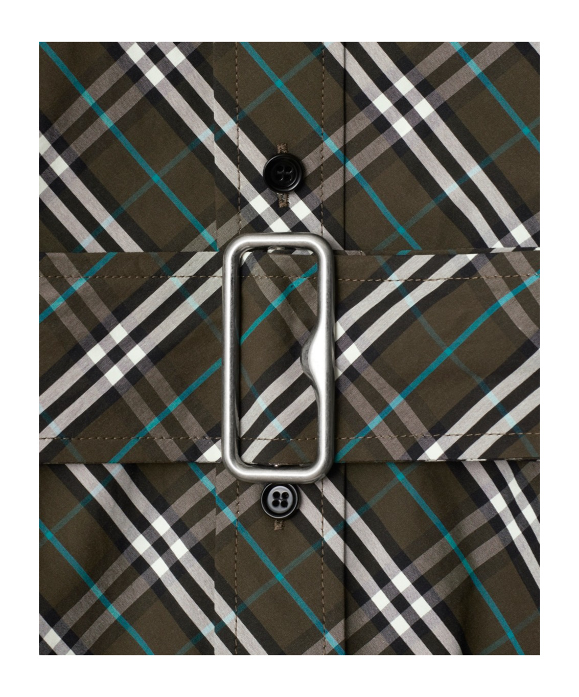 Burberry Check Shirt Dress In Black