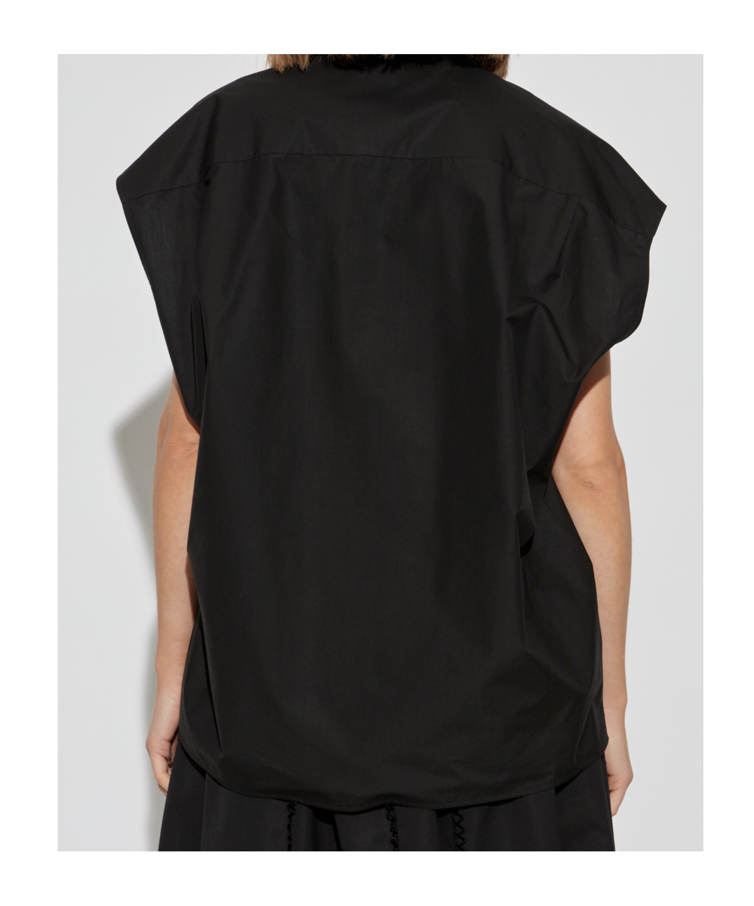 Fabiana Filippi Sleeveless Shirt In Black