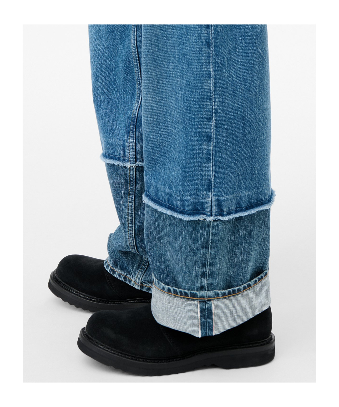 Our Legacy Wide Leg Relaxed Trousers In Denim In Blue