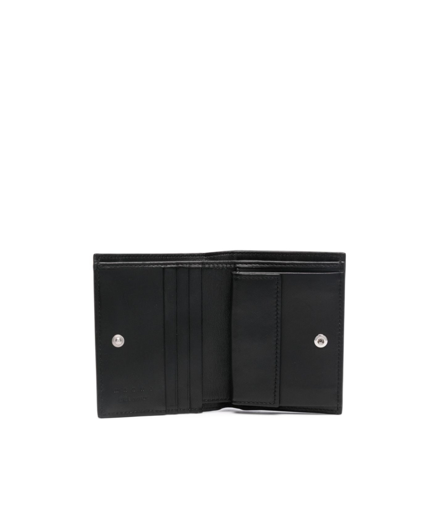 Marni Textured Wallet With Logo Detail In Black