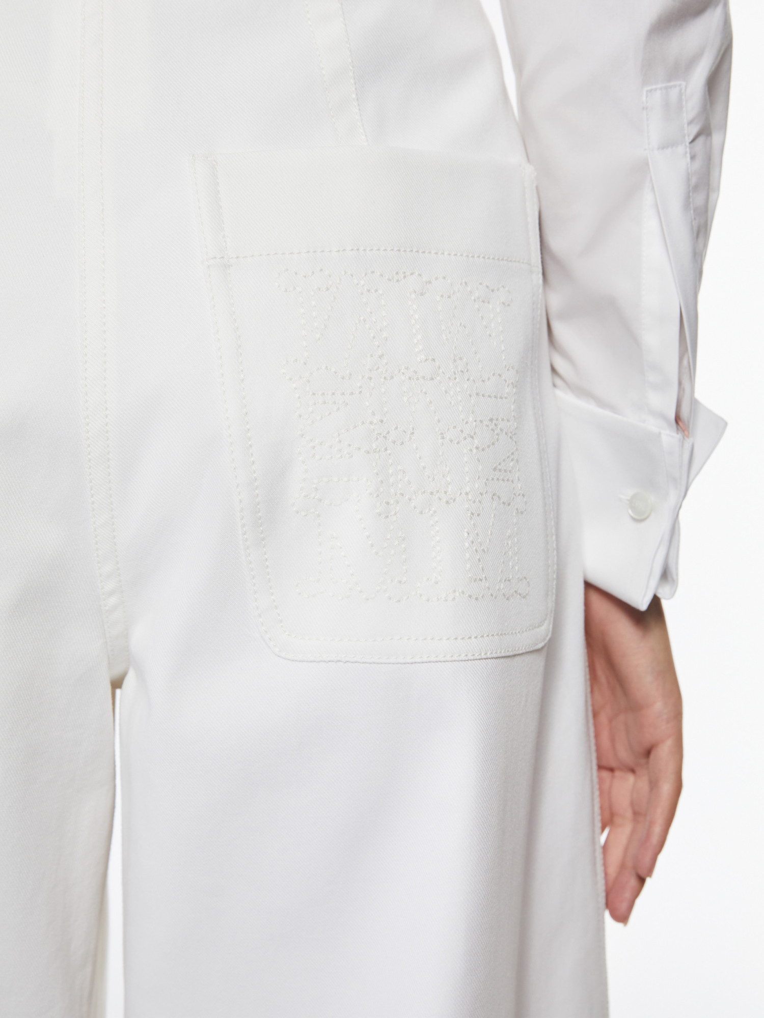 Max Mara Belt-loop Casual Pants In White