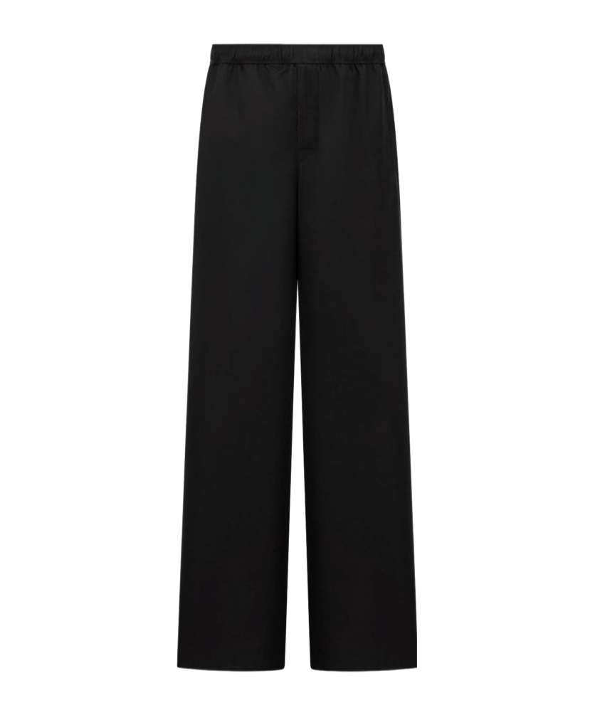 Dior Elastic Waistband Casual Pants In Black