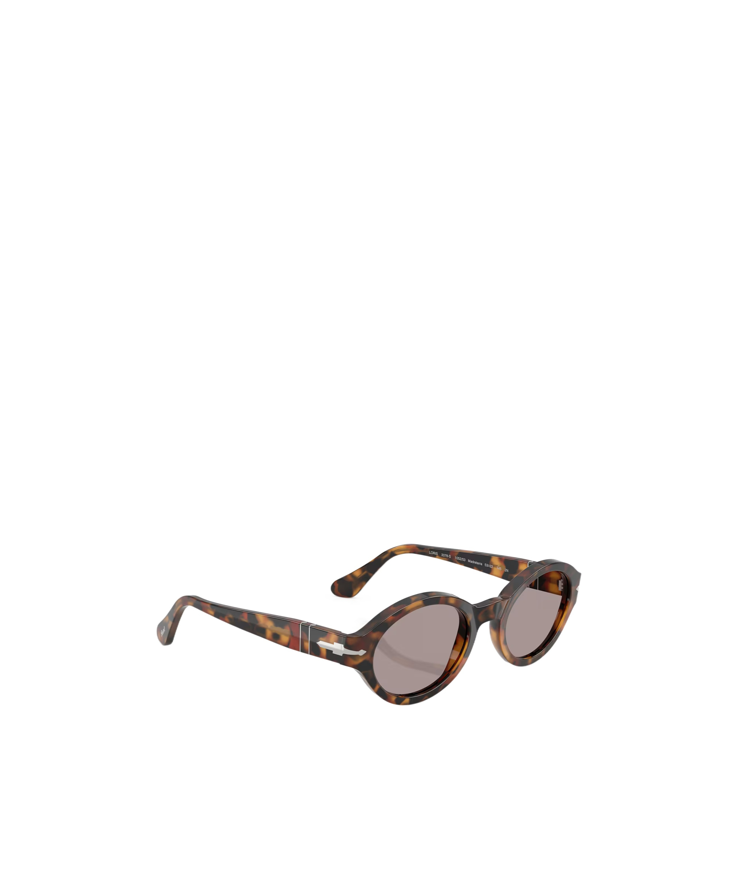 Persol Oval Frame Sunglasses In Brown