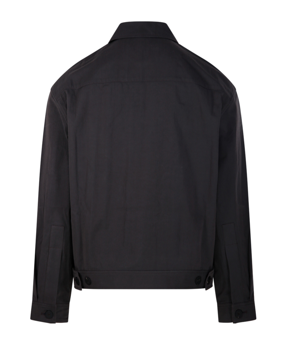 Studio Nicholson Button Up Overshirt Jacket In Black