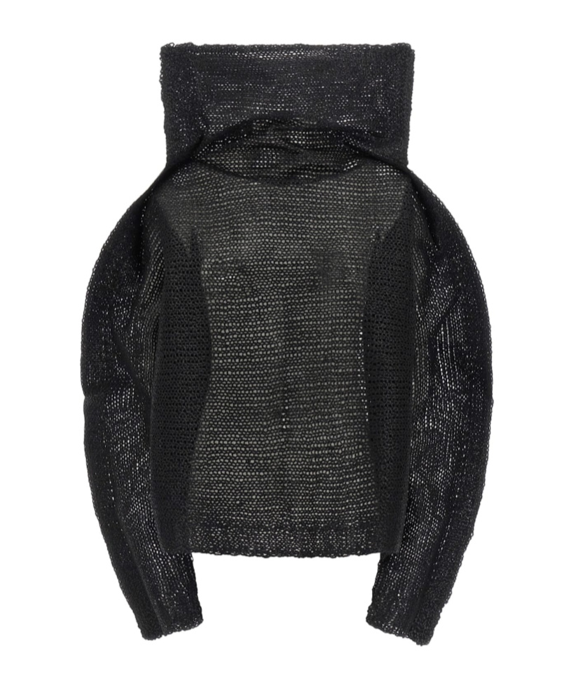 Issey Miyake Panini Top In Black