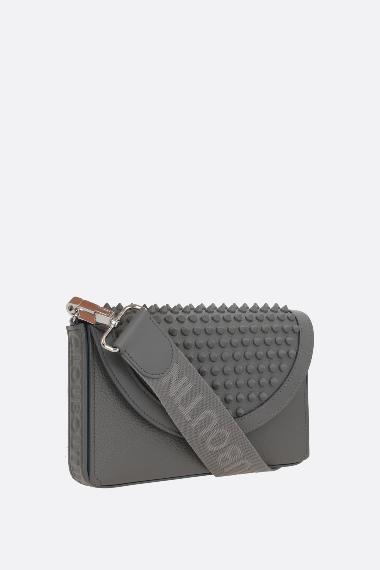 Christian Louboutin Men Funky Wallet On Chain Mini Borsa In Gray