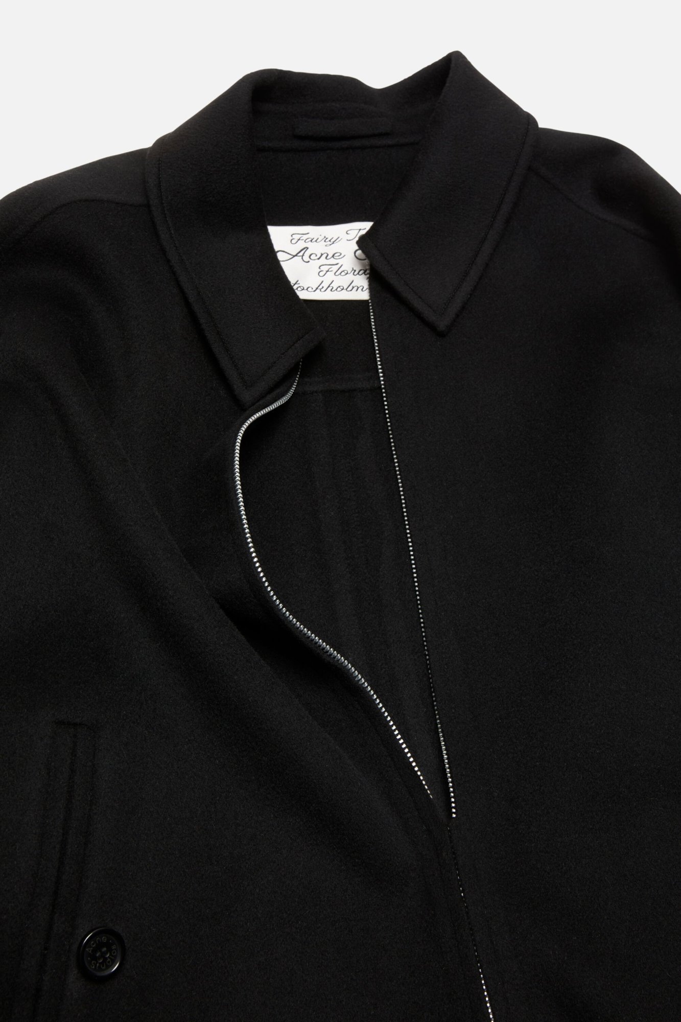 Acne Studios Zip-front Jacket In Black