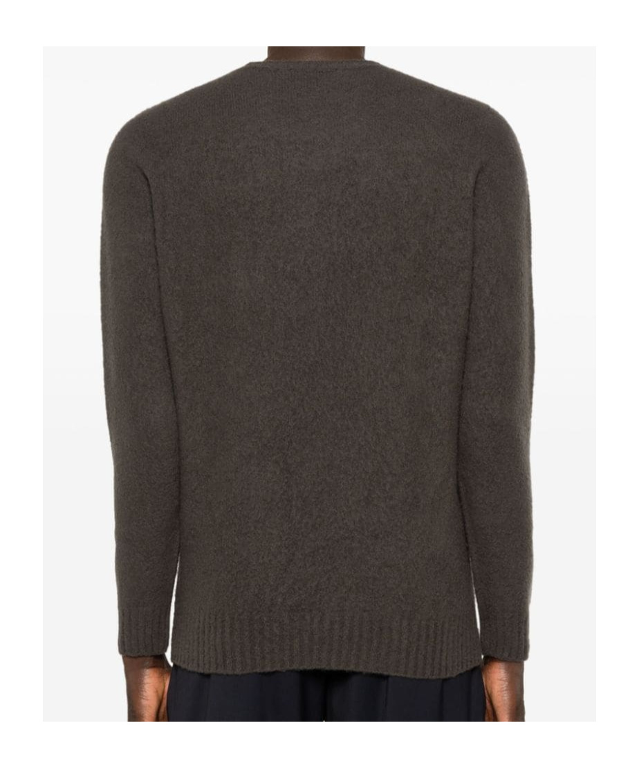 Drumohr Fleece Sweater In Black