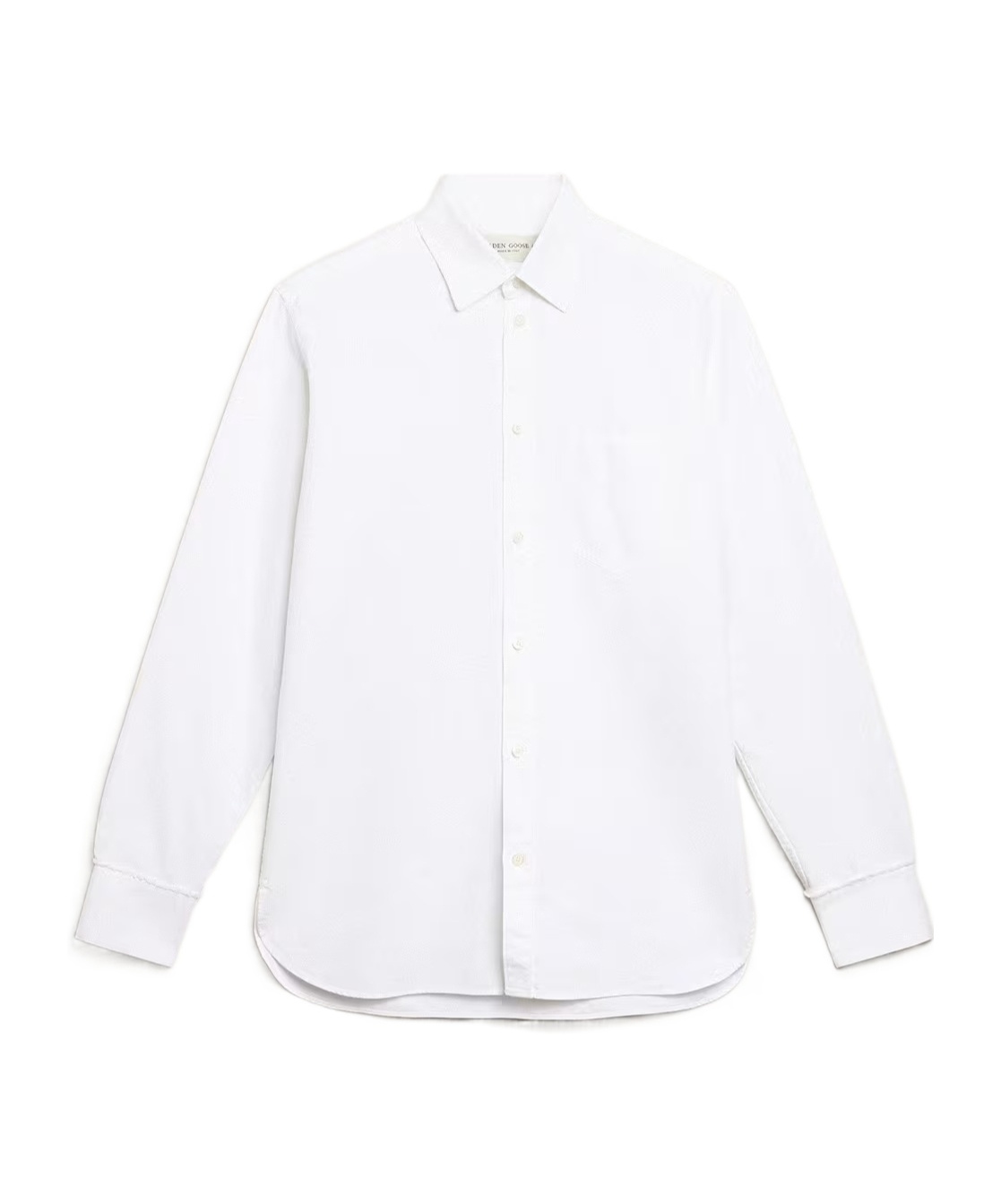 Golden Goose Button-up Oxford Shirt In White